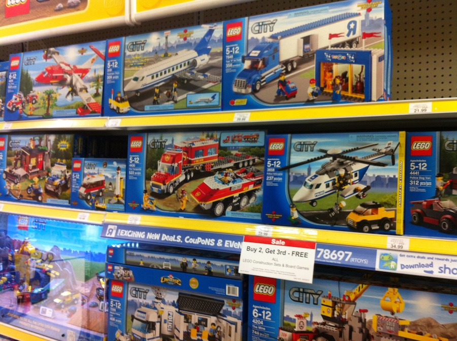 Toys R Us LEGO Sale: Buy 2, Get 3rd Free